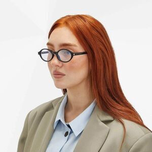 NEW Saint Laurent SL751 JEANNE OPT 001 Black Oval Women Eyeglasses